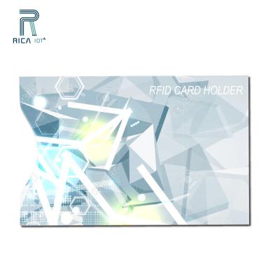 China Offset Printing Waterproof / Waterproof Rfid Customized Protective Sleeve For Credit Card for sale