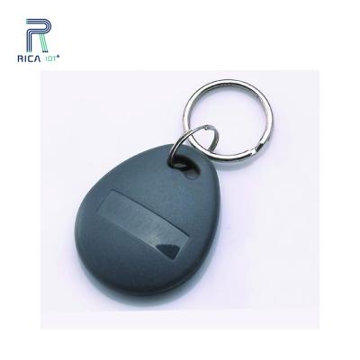 China Weatherproof / Waterproof Barcode Printed Epoxy RFID Key Chain With Metal Ring for sale