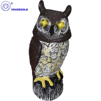 China Owl Solar Owl Decoy with Sensor, Flashing Eyes, Rotating Head, Scary Sound for sale