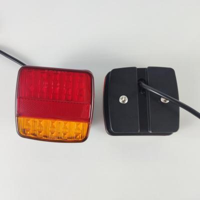 China AS 12V Double Color Combination 12V Rear Tail Light Truck Trailer Rear Plastic Combination Lamp Tail Light for sale