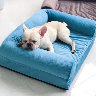 China Travel Orthopedic Dog Bed Lounge Pet Sofa Large Pet Luxury Bed With Soft Removable Cover for sale