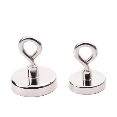 China Rare Earth Industrial Super Strong Permanent Neodymium Magnet Magnetic Hook Pot Magnet With Locked Loop Hook for sale