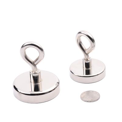 China Industrial Magnetic Detachable Neodymium Pot Hook Snap Heavy Duty Carabiner Hanger Magnet Hooks for sale