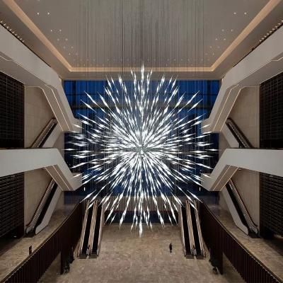 China K9 modern post-modern Crystal Customized Chandelier for meeting room pendant light led copper luminous decorative lighting style for sale