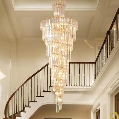 China New Traditional Luxury K9 Crystal Customized Chandelier For Meeting Room Pendant Light Led Luminous Copper Decorative Hotel Hall Style for sale