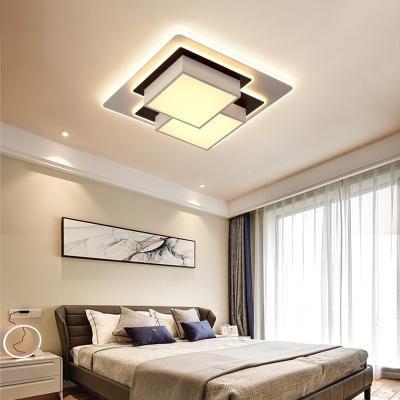 China High Quality Minimalist White Square Decoration Home Living Room Ceiling Led Ceiling Lamp for sale