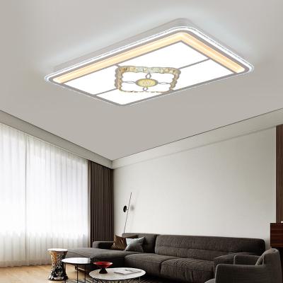 China Minimalist Recessed Crystal Acrylic Ceiling Light LED Square Chandelier Ceiling Light Fixture for sale