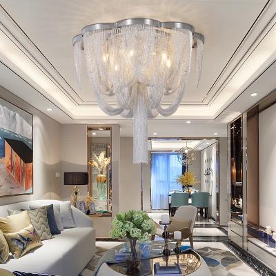 China Modern Living Room Tassel Lamp Chandelier Led Decorative Lighting Lighting Modern Light Luxury Style for sale