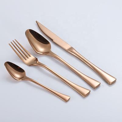 China Disposable Portable Stainless Steel Cutlery Set For Hotel , Flat Ware Tableware for sale