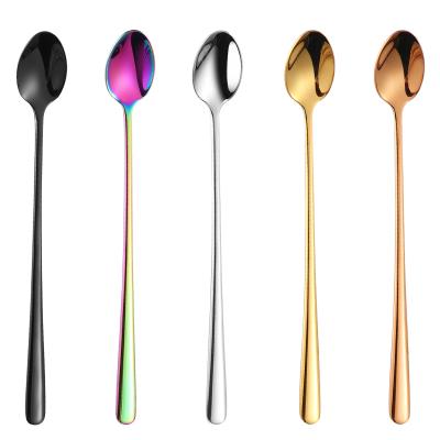 China 304 Stainless Steel Sustainable Extended Mixing Spoon Bar Cocktail Mixing Spoon for sale