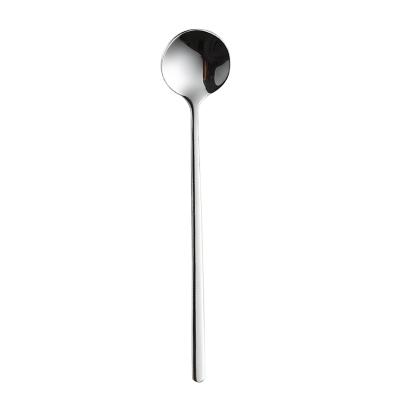 China 2020 Amazon Sustainable Hot Selling Cute Gold 304 Stainless Steel Metal Set Cute Coffee Shaping Tea Cup Small Long Stirring Spoon for sale