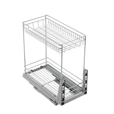 China New classic / postmodern multifunctional pull out baskets wire storage drawers kitchen wire basket for sale