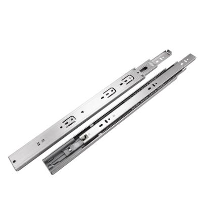 China Furniture Hardware Stainless Steel Ball Bearing Slide Cabinet Modern Soft Narrow Guide Rail for sale