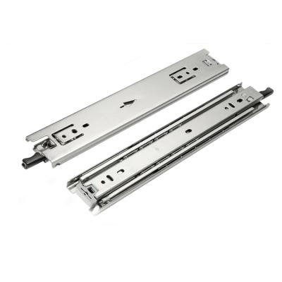 China Modern Ball Bearing Metal Box Drawer Slide - 120kg Lock In Heavy Duty Channel 53mm Lock Tool Box Cabinet Telescopic Drawer Slide for sale