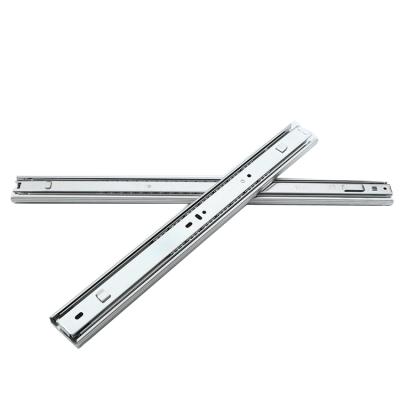 China Full Extension 53mm Modern Ball Bearing Telescopic Channel Heavy Duty Cabinet Drawer Slide With Hooks for sale