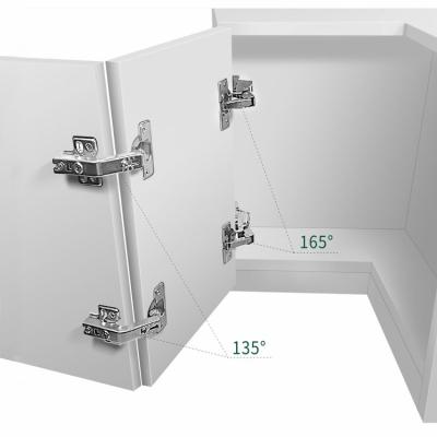 China Modern 135/165 Degree Lazy Susan, Folding Cabinet Hinges Clip On Bi-Fold Lazy Susan Connected Corner Cabinet Hinges Combination for sale