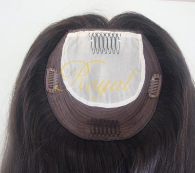 China Real looking deep wave 7*7 swiss lace with clips european hair remy hair women hairpiece for sale