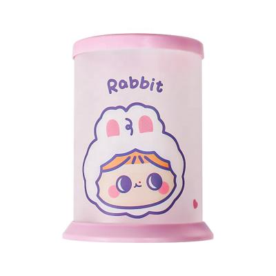 China 6kinds Kawaii Cartoon Student And Office Desk Stationery Innovative Assemblable Storage PP Pen Holder for sale