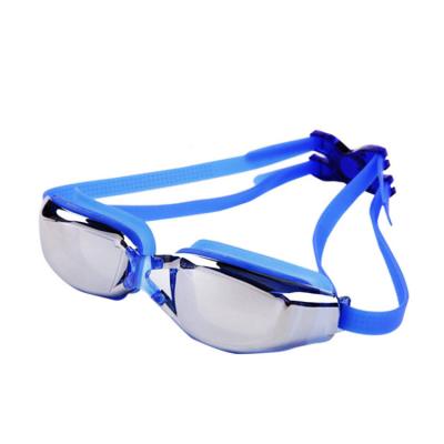 China Custom wholesale competitive adult eye protection fashion swimming goggles universal anti-fog silicon for sale