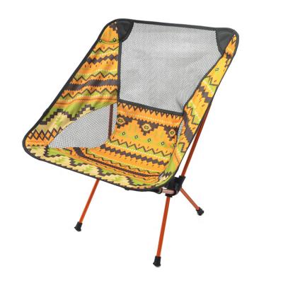 China 2022 Oxford Fabric Aluminum Alloy Portable Fashion Easy-carry Flexible Folding Chair For Outdoor Camping Tavelling for sale