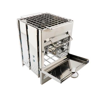 China Stainless Steel Hot Sale BBQ Machine Portable Disposable Outdoor Grill For Family Camping Hiking for sale