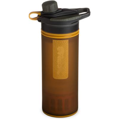 China Easy Carry Travel Hiking Survival Camping Portable Outdoor Water Filter Bottle Purifier Filtration System for sale