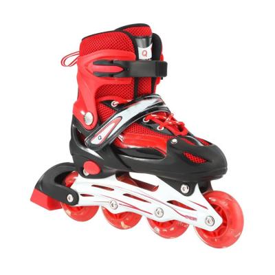 China Beef tendon bottom skates straight row roller skates beginners boys and girls row roller skates children's full set for sale