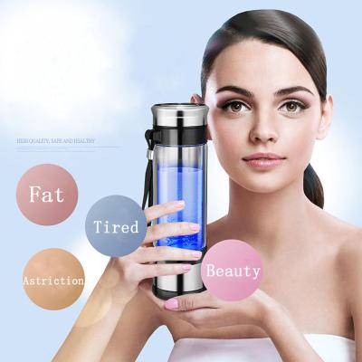 China Titanium platinum foil new technology water filter electrolytic ionizing hydrogen pure water bottle for office for sale