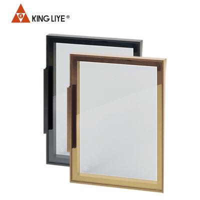 China (Other) adjustable high quality glass showcase, display cabinet glass door for sale