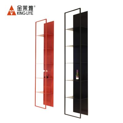 China Modern(Other)Adjustable Vertical Interior Aluminum Home Furniture Living Room Wall Mount Shelf Corner Wall Shelf Decoration 7-15 Days for sale