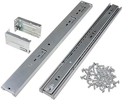 China Modern Hot Galvanized Furniture Heavy Duty Soft Undermount Drawer Slide Narrow Rail Ball Bearing for sale