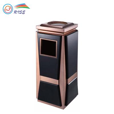 China Hotel Lobby Trash Can Hotel Garbage Bin European Fashion Ash Stored Creative Trash Can for sale