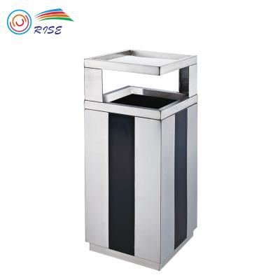 China Customized Stocked Size Hotel Ash Guest Room Trash Cans , Hotel Ground Ash Barrel for sale