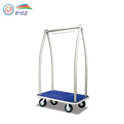 China Modern Stainless Steel Luggage Trolley /Luggage Cart For Hotel /Hotel Luggage Carts for sale