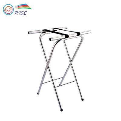 China 201 stainless steel with mirror finish piece stainless steel folding luggage rack rack for hotel for sale