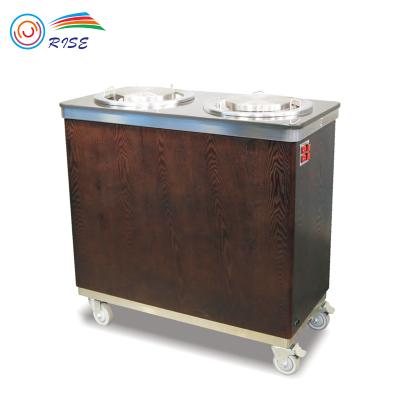 China Modern Stainless Steel Liquor Service Cleaning Hotel Restaurant Trolley for sale