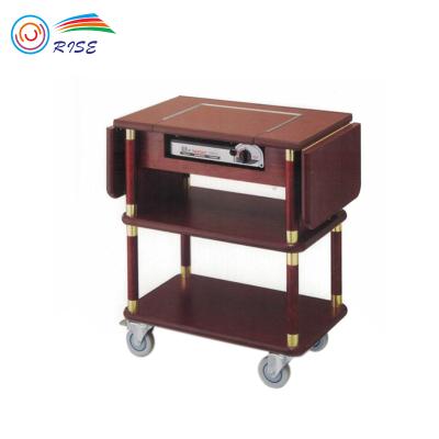 China Modern Food Serving Trolley Restaurant Cart Kitchen Storage Serving Cart for sale