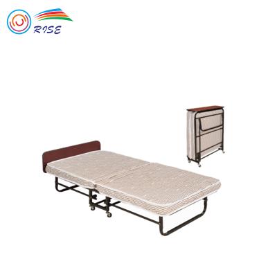 China Modern High Quality Hotels Standing Rollaway Folding Extra Bed With Mattress for sale