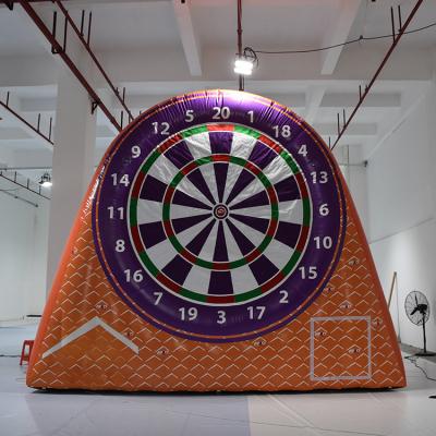 China Jumping Zone Factory Price Popular Giant 4m Outdoor PVC Black Inflatable Dart Board, Inflatable Soccer Dart Board 2023 new design for sale