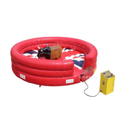 China Outerdoor Amusement 2023 Wholesale Mechanical Bull Inflatable Sport Games 16.4ft Diameter Inflatable Crazy Bull Rodeo Top Sale for sale