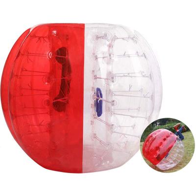 China Outdoor Entertainment Red Blue Customizable 1.5m 1.8m High Quality 0.8mm PVC Inflatable Bumper Ball Game for Sale for sale