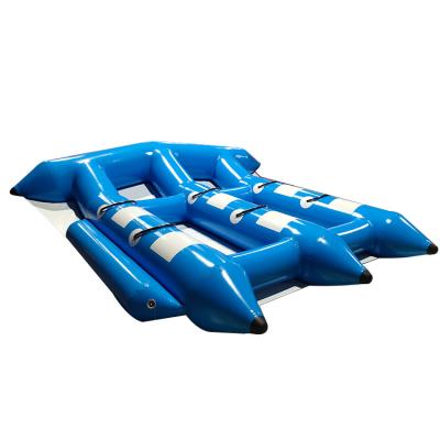 China Jumping Zone Heavy Duty PVC Commercial Towable Banana Boat Ski Tube Inflatable Flying Fish Towable PVC Banana Inflatable Flying Towable Fish for sale