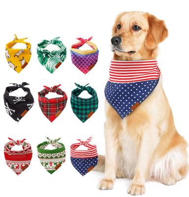 China Dropshipping Viable Colors Accessories Small Medium Large Washable Bib Bandana Plain Dog Triangular Scarf 9 for sale