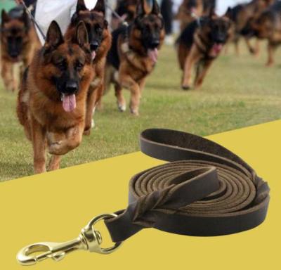 China Dropshipping Durable Soft Braided Pet Leash Lead Training Walking Luxury Leather Dog Leash for sale