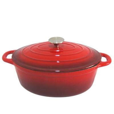 China Sustainable Professional Manufacturer Green Cast Iron Enamel Dutch Oven Soup Casserole Pot With Lid for sale