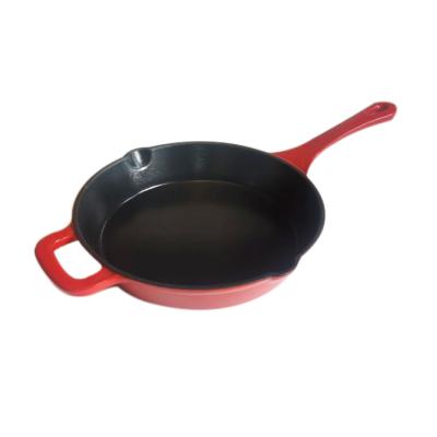 China Viable Hot Sale Cast Iron Frying Pan Skillet Cast Iron Cookware Sets Wok Pan With Iron Handle for sale