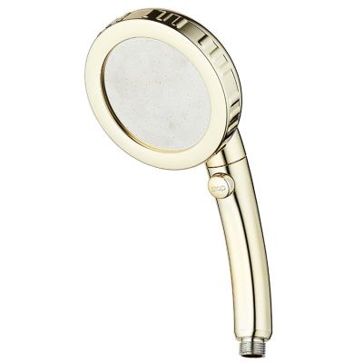 China Without Switch Golden Bathroom 3 Function Hand Shower for sale