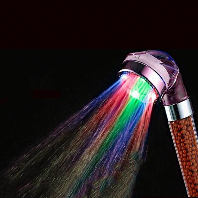 China Without Switch Wholesale China Factory Supplier Bathroom Faucet Flashing Light Led Shower Head for sale