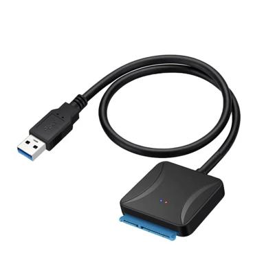 China Plastic Hot Selling USB 3.0 To SATA Adapter Converter Cable 5Gbps For 2.5 3.5 Laptop Hard Disk Drive for sale