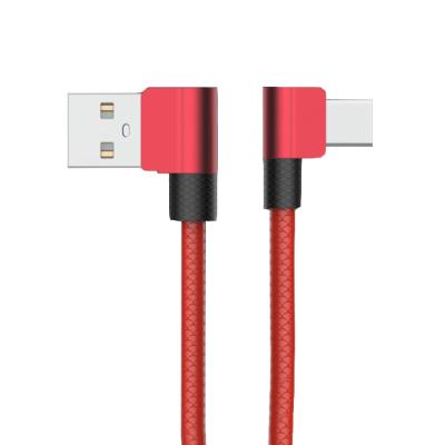 China Mobile Phone Types 90 Degree Wholesale 1M Right Angle Micro USB Android iPhone Charger Cable Cord for sale